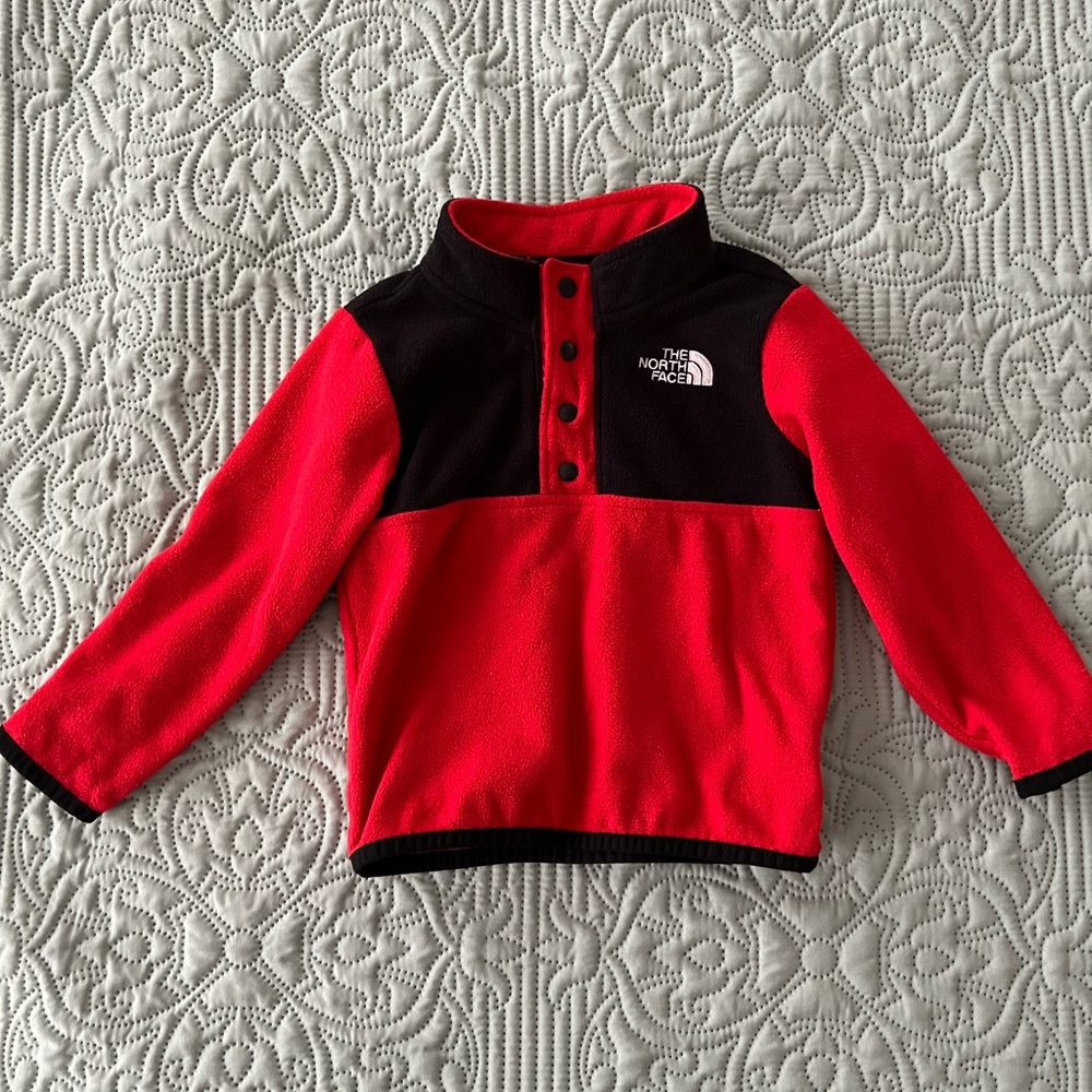 North Face fleece button up 12-18 month